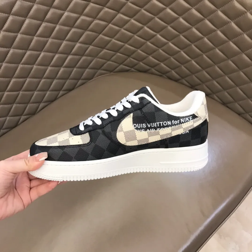 Men's shoes 💰p420 "*OUIS *UITTO*" x OFF-WHITE x Nike tripartite collaboration! Trendy and cool men's casual sports shoes with unrivaled color matching. The design idea basically continues the style of THE TEN. The Swoosh line and tongue label have a very familiar visual effect and are both fashionable and trendy! A must-have for fashionistas! The effect on your feet is absolutely stunning! (The original drawer packaging accessories are complete) Code number 38-45